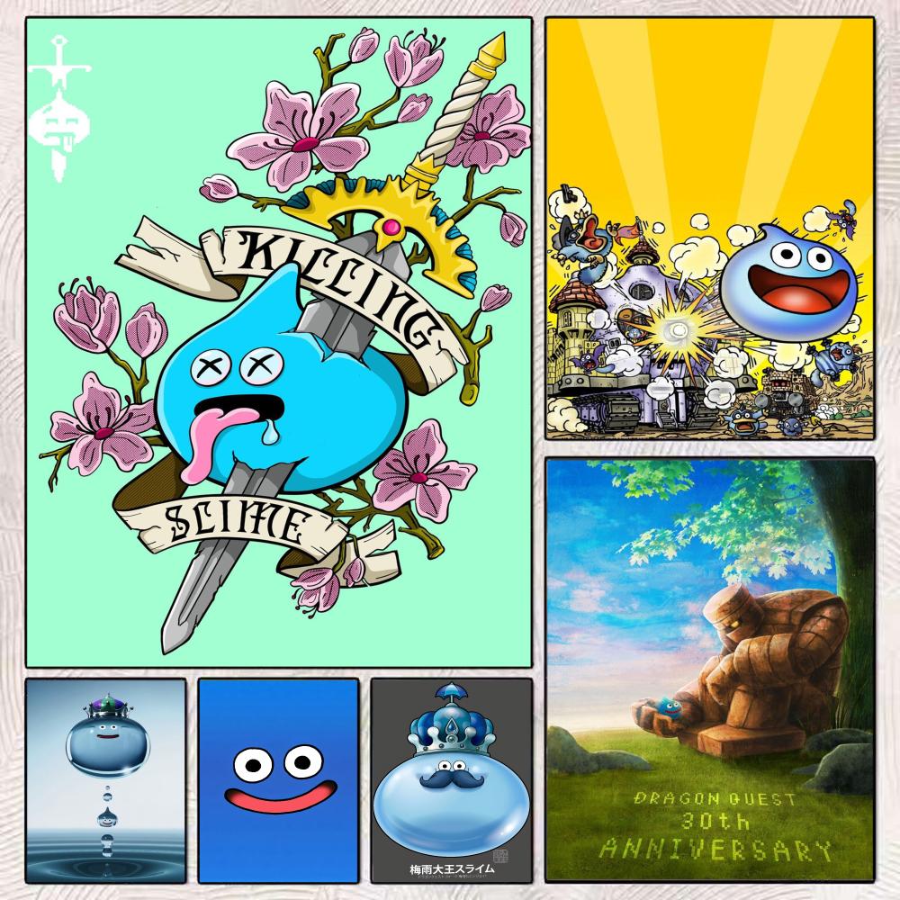 Office Quest - D-Dragon Quest Slime Poster Perfect Sticker
