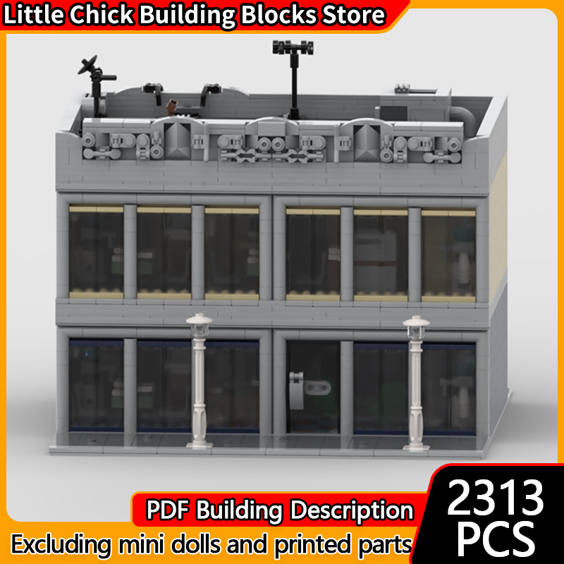 Office Technology - City Street View Model MOC Building