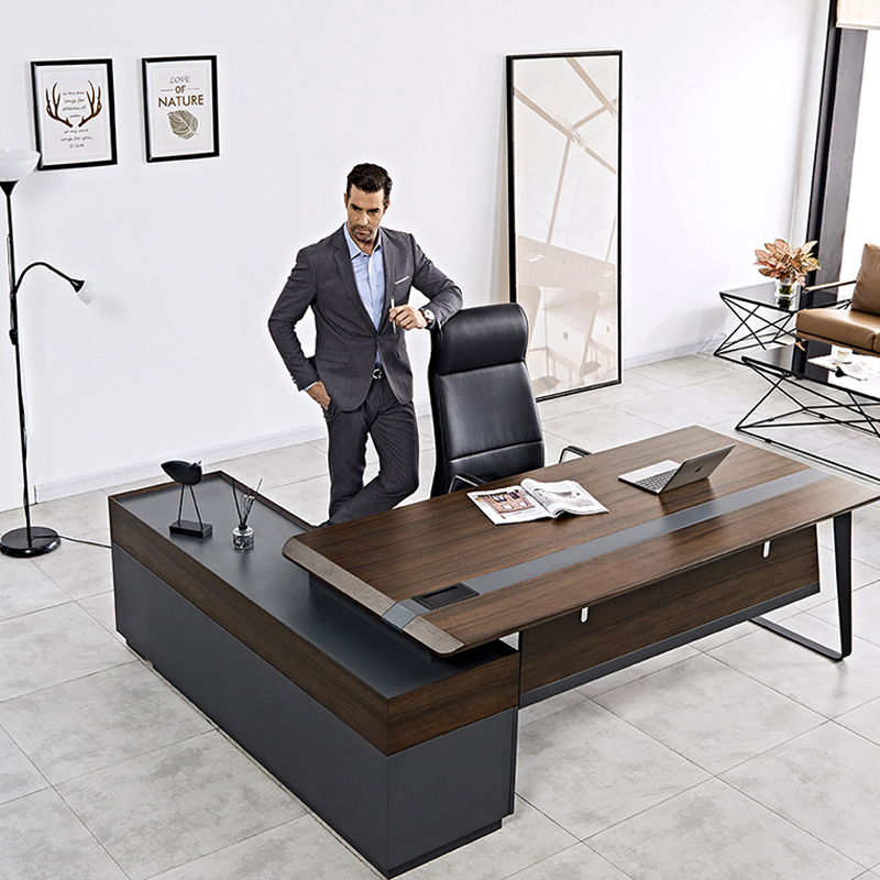 Office Tech Design - Modern Luxury Wooden Office Desk Workstation