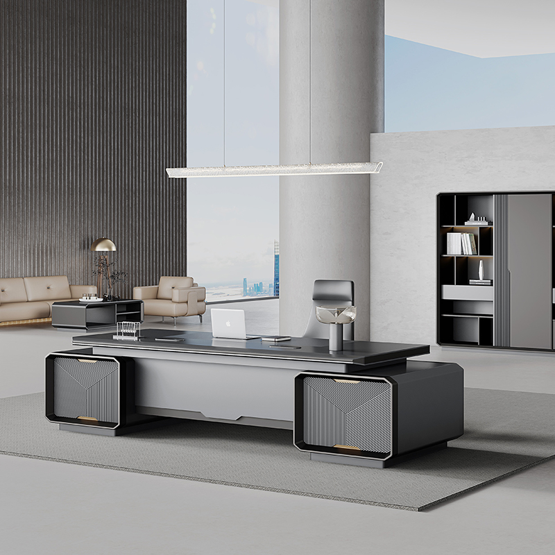 Office Tech Design - -Modern Luxury Wooden Desk Workstation Desk