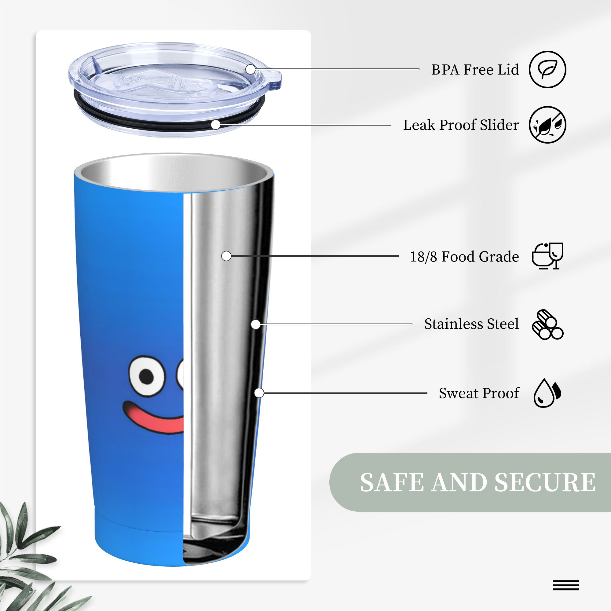 D-Dragon Quest Slime Stainless - Office Quest recension och pris