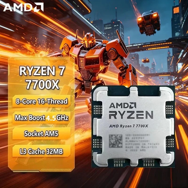 AMD Ryzen 7 7700X CPU, R7 7700 - Amd Cpu Ryzen 7 recension och pris