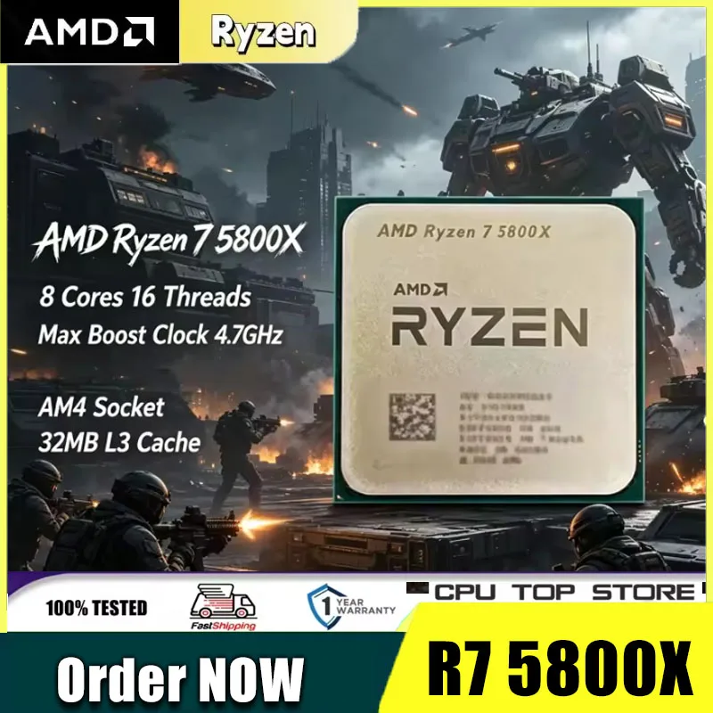 AMD Ryzen 7 5800X Tray CPU |8C - Amd Cpu Ryzen 7 recension och pris