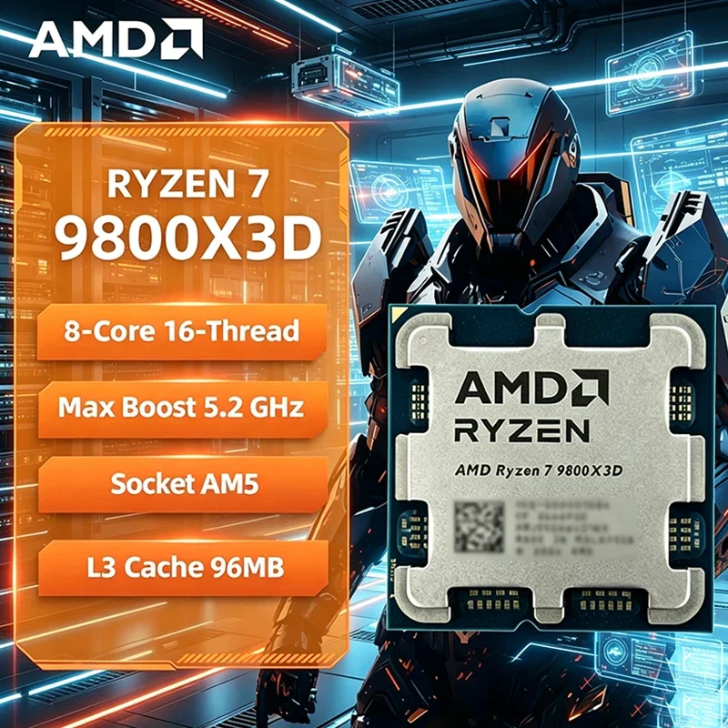 2026 New AMD Ryzen 7 9800X3D R - Amd Cpu Ryzen 7 recension och pris