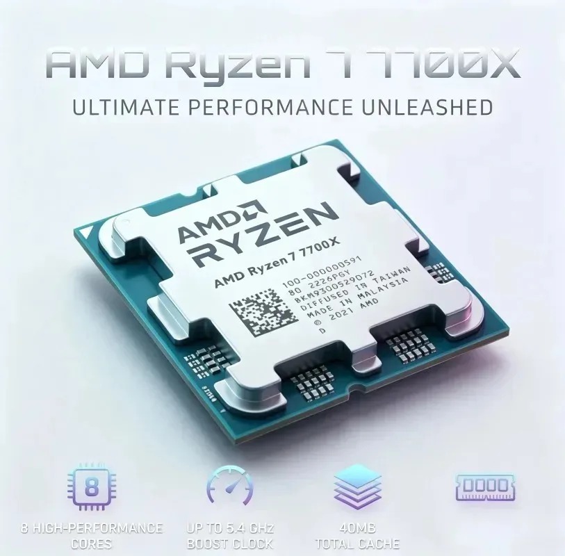 AMD Ryzen 7 7700X CPU New 100% - Amd Cpu Ryzen 7 recension och pris