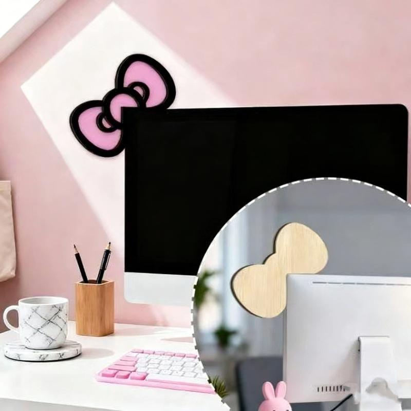 New 1/2Pcs Wooden Bowknot PC A - Office Technology recension och pris