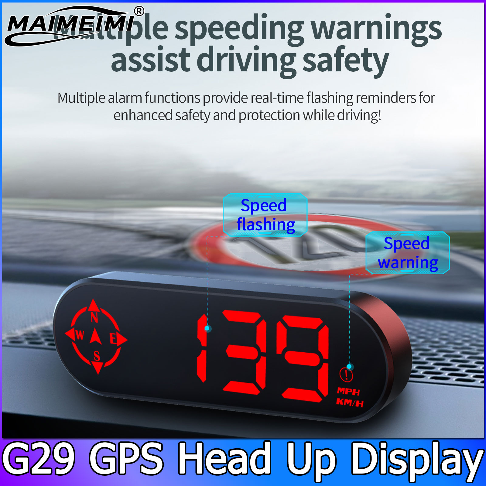 G29 Car Head up Display GPS HU - Pc Security Lock recension och pris