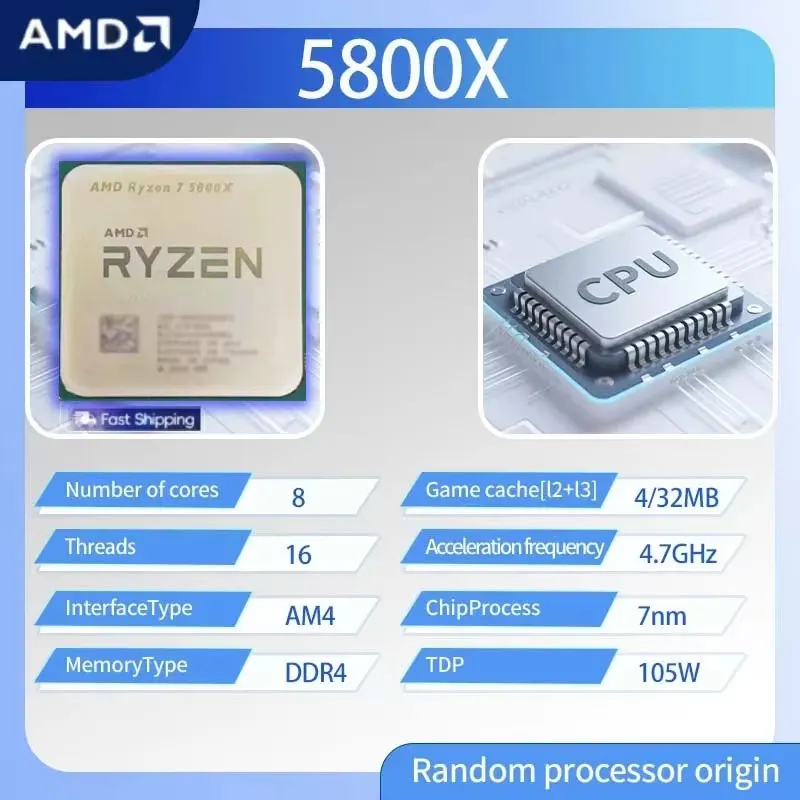 AMD Ryzen 7 5800X AMD R7 5800X - Amd Cpu Ryzen 7 recension och pris