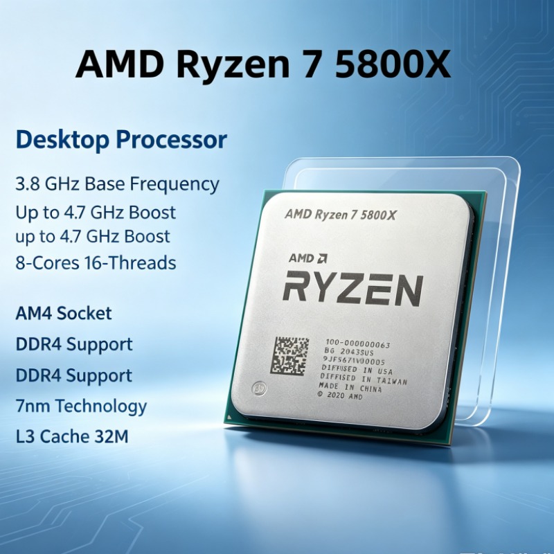 AMD Ryzen 7 5800X R7 5800X AM4 - Amd Cpu Ryzen 7 recension och pris