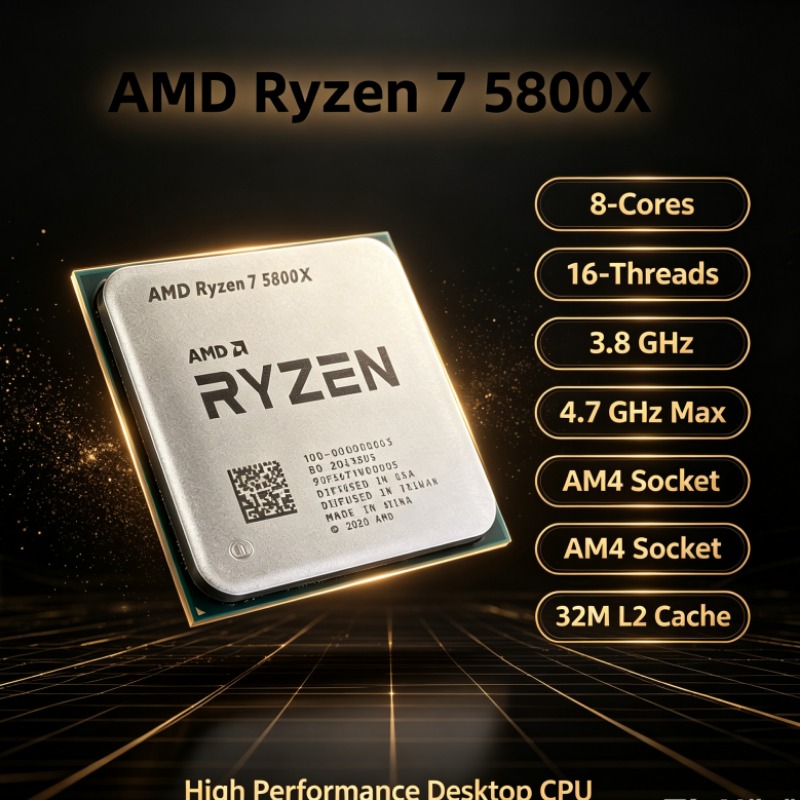 AMD Ryzen 7 5800X R7 5800X AM4 - Amd Cpu Ryzen 7 recension och pris