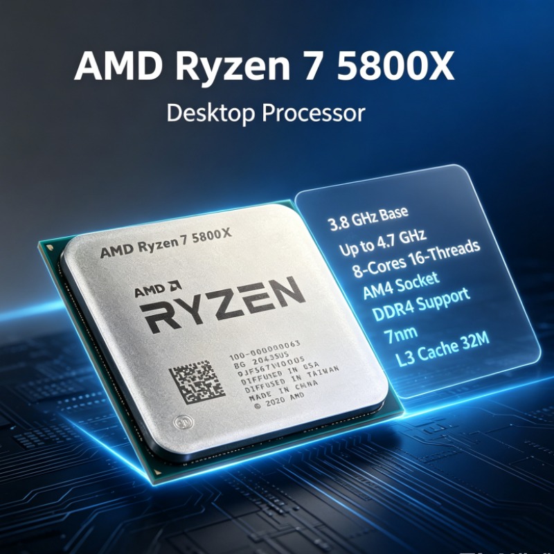 AMD Ryzen 7 5800X R7 5800X AM4 - Amd Cpu Ryzen 7 recension och pris