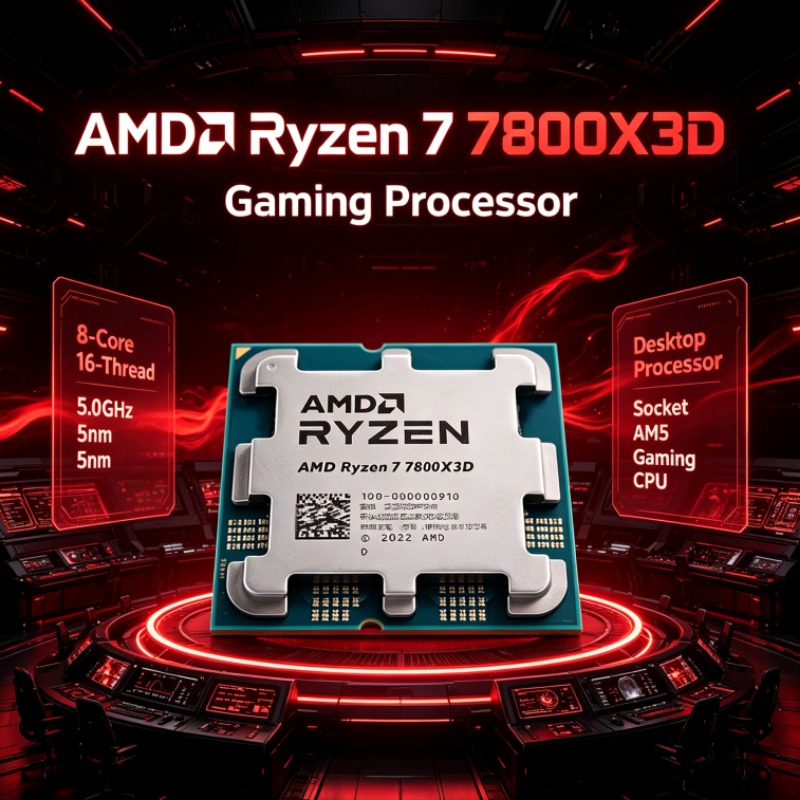 AMD Ryzen 7 R7 7800X3D CPU Pro - Amd Cpu Ryzen 7 recension och pris