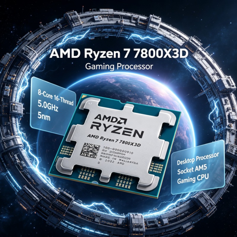 Ryzen 7 7800X3D AMD CPU 100-10 - Amd Cpu Ryzen 7 recension och pris